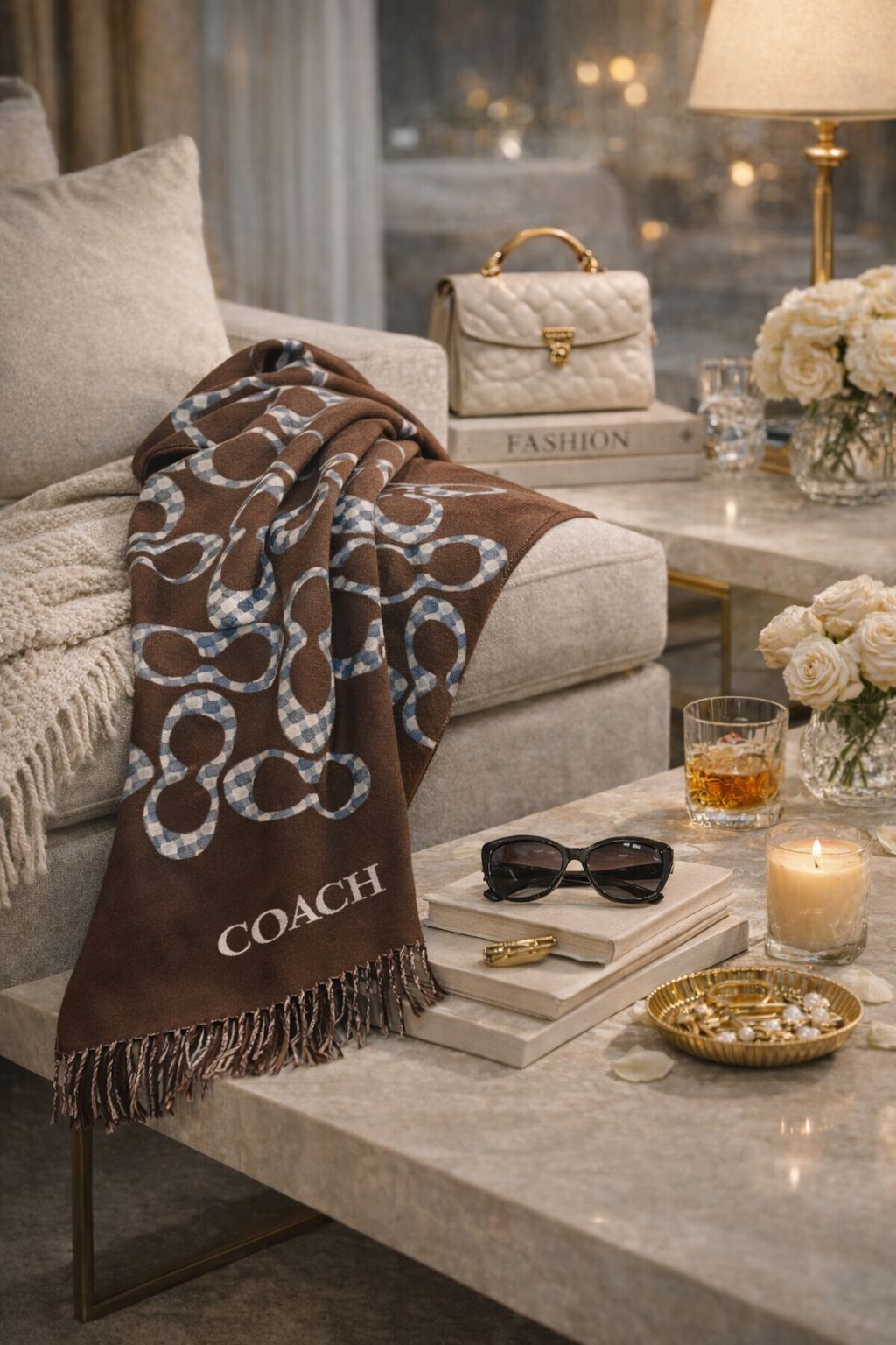 Unisex Luxury Pattern Winter Stole – Soft Warm Fashion Scarf