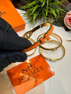 Luxury Enamel Finish Adjustable Bracelet – Elegant Gold Tone