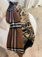 Classic Check & Heritage Print Winter Scarf – Unisex