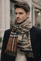 Classic Check & Heritage Print Winter Scarf – Unisex