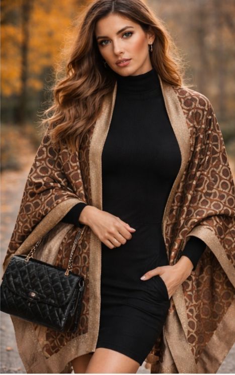 Elegant Geometric Print Lightweight Scarf – Unisex