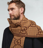 Luxury Monogram Pattern Winter Scarf – Unisex