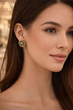 Gold-Tone Statement Stud Earrings Set for Women