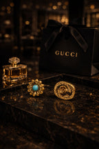 Gold-Tone Statement Stud Earrings Set for Women