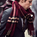 Classic Checkered Winter Stole with Soft Finish