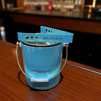Premium Glossy Ice Bucket with Lid & Handle – Luxury Blue Edition
