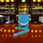 Premium Glossy Ice Bucket with Lid & Handle – Luxury Blue Edition