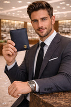 Luxury Stripe  Bi-Fold Wallet for Men