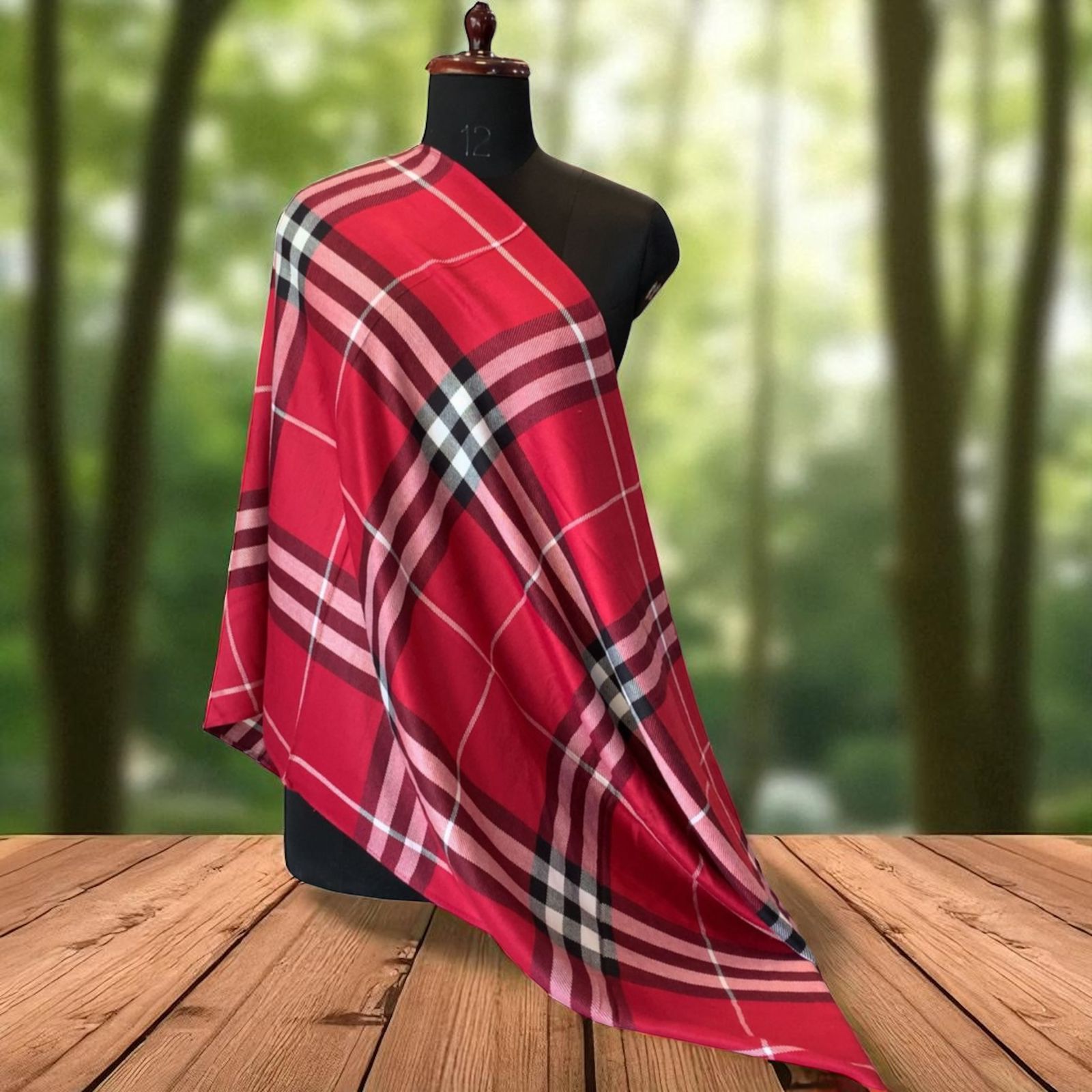 Burberry Signature Stole – First Copy Semi-Cotton Check Wrap (Unisex)