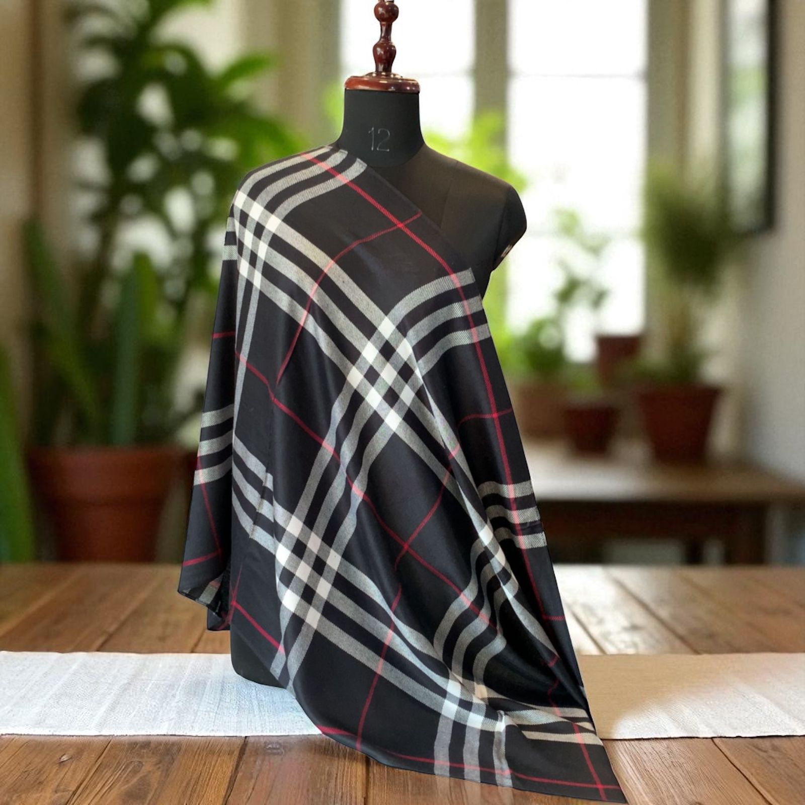 Burberry Signature Stole – First Copy Semi-Cotton Check Wrap (Unisex)