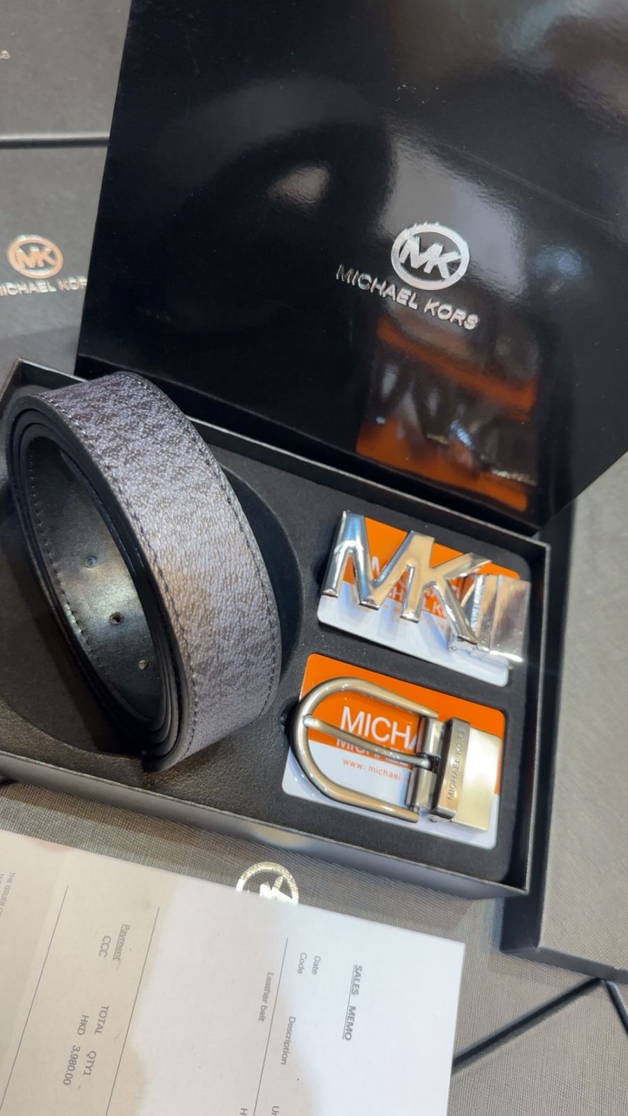 Michael Kors Belt Leather – First Copy Monogram Strap