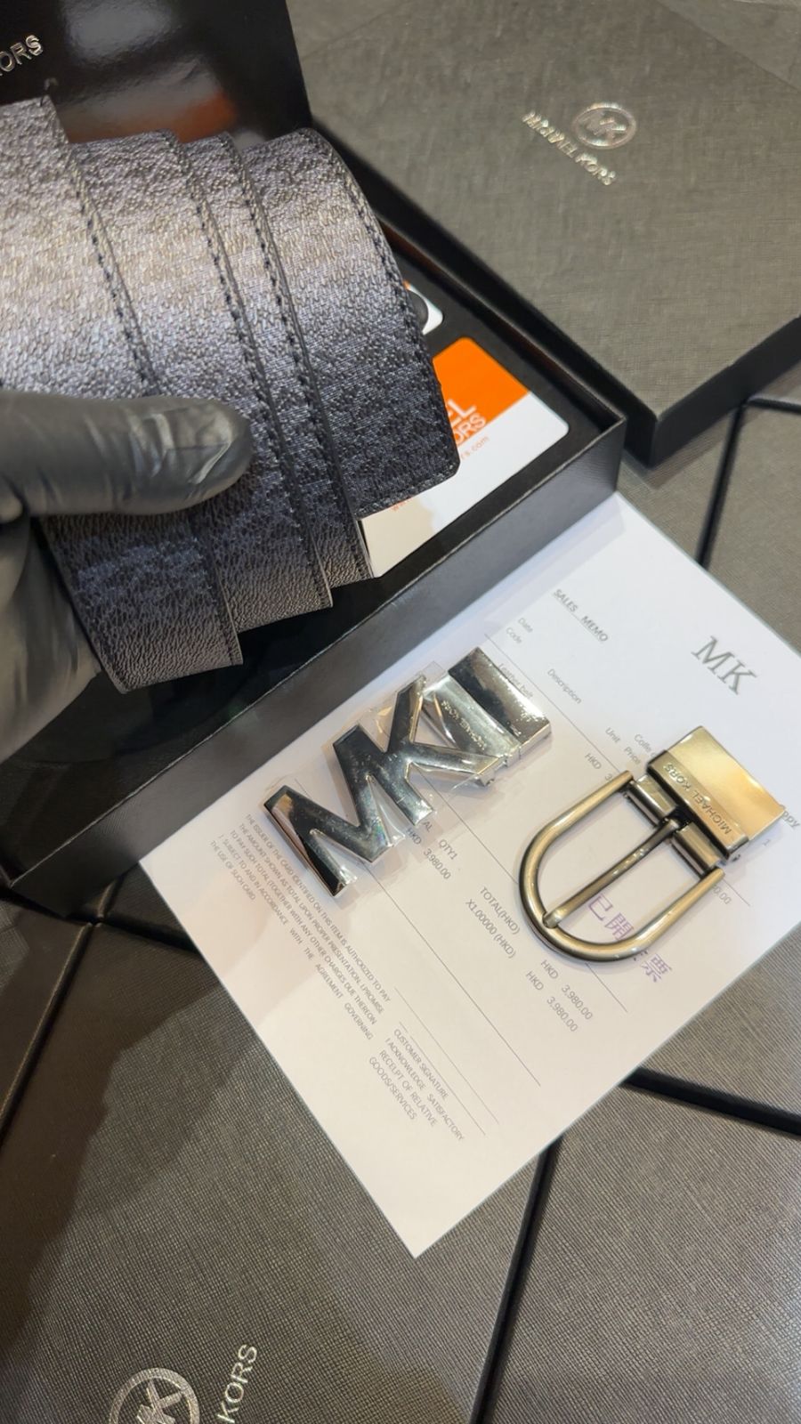 Michael Kors Belt Leather – First Copy Monogram Strap