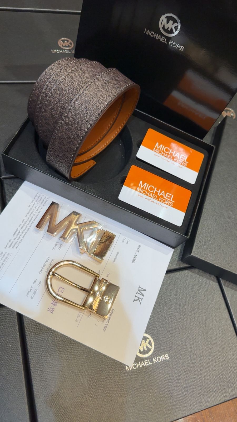 Michael Kors Belt Leather – First Copy Monogram Strap
