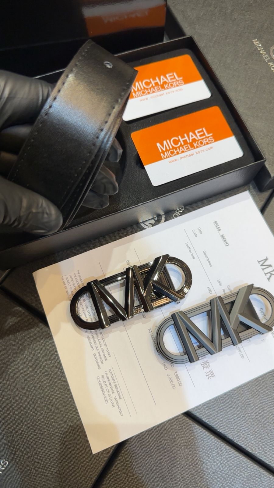 Michael Kors Belt Leather – First Copy Monogram Strap