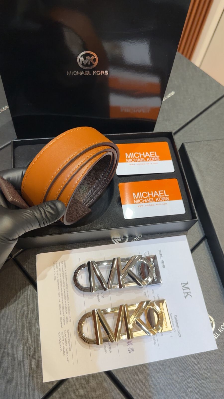Michael Kors Belt Leather – First Copy Monogram Strap