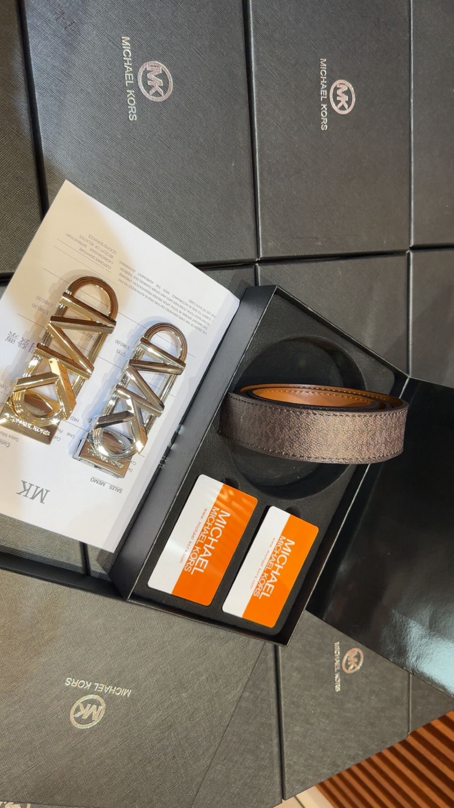 Michael Kors Belt Leather – First Copy Monogram Strap