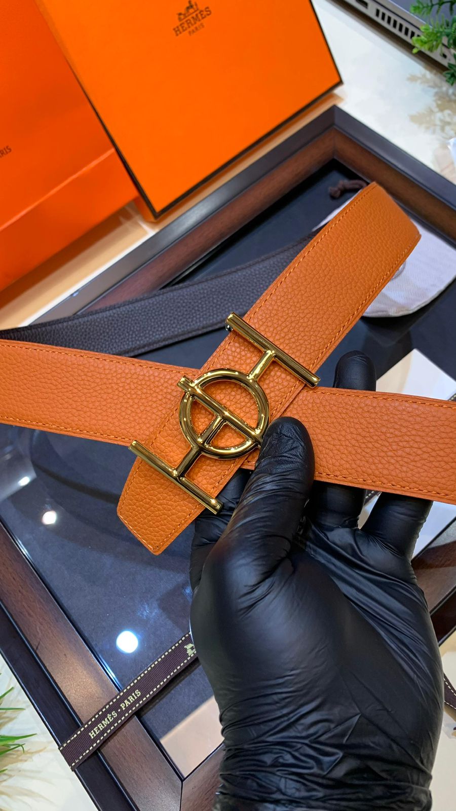 Luxury First Copy Hermès Leather Belt – Unisex Style