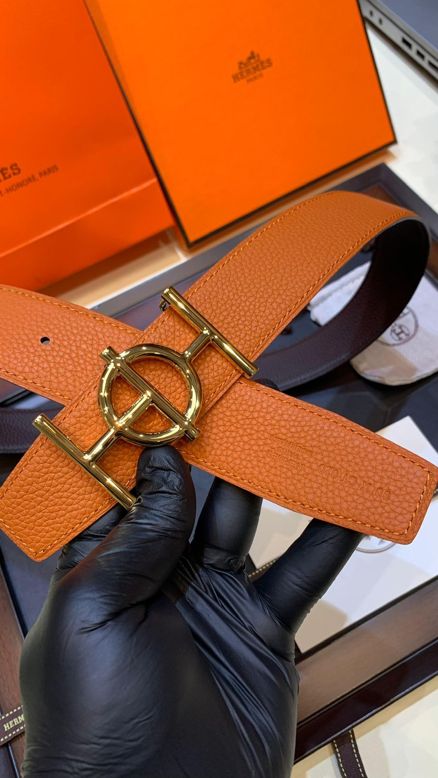 Luxury First Copy Hermès Leather Belt – Unisex Style