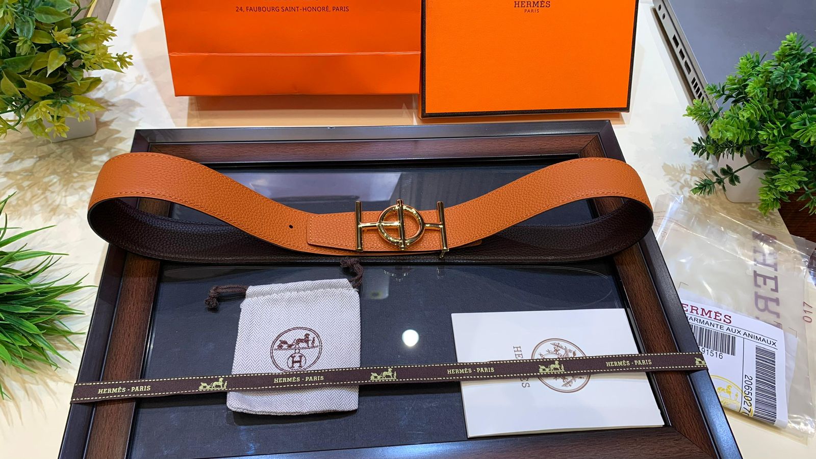 Luxury First Copy Hermès Leather Belt – Unisex Style