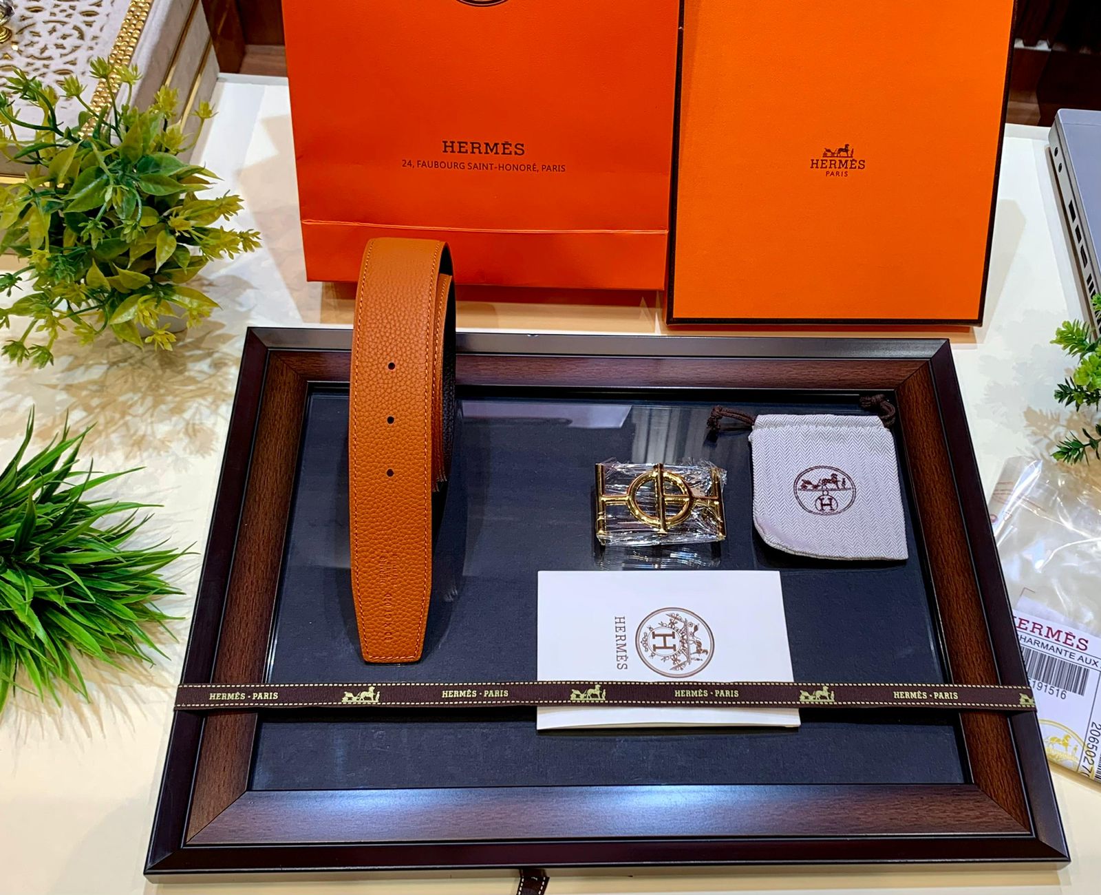 Luxury First Copy Hermès Leather Belt – Unisex Style