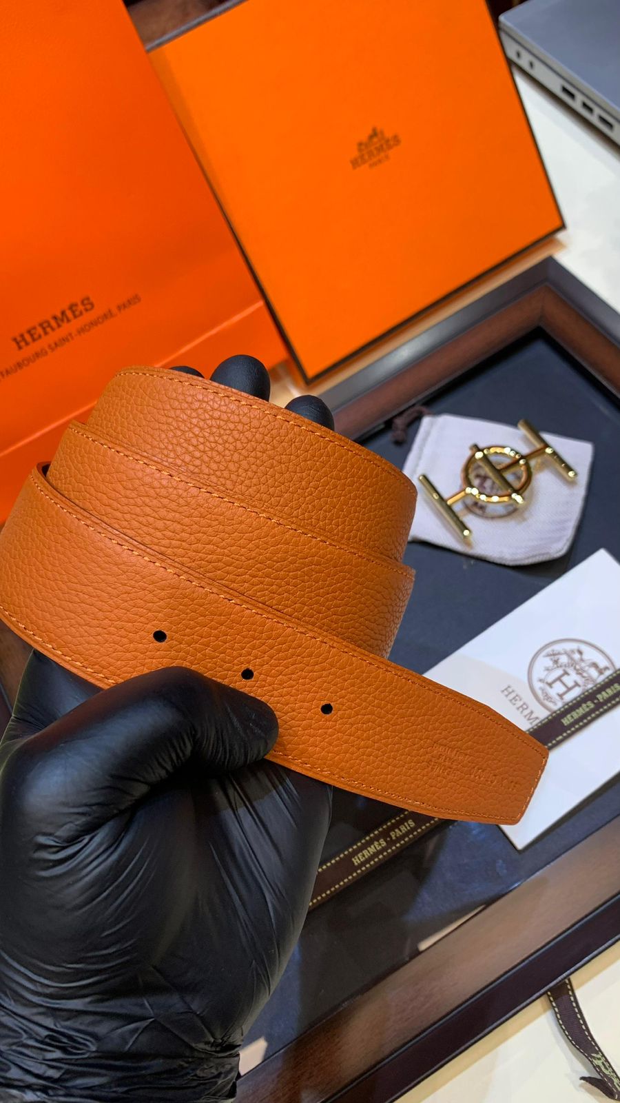 Luxury First Copy Hermès Leather Belt – Unisex Style