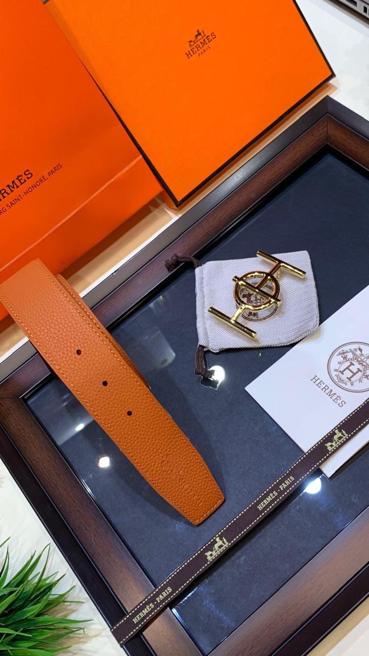Luxury First Copy Hermès Leather Belt – Unisex Style