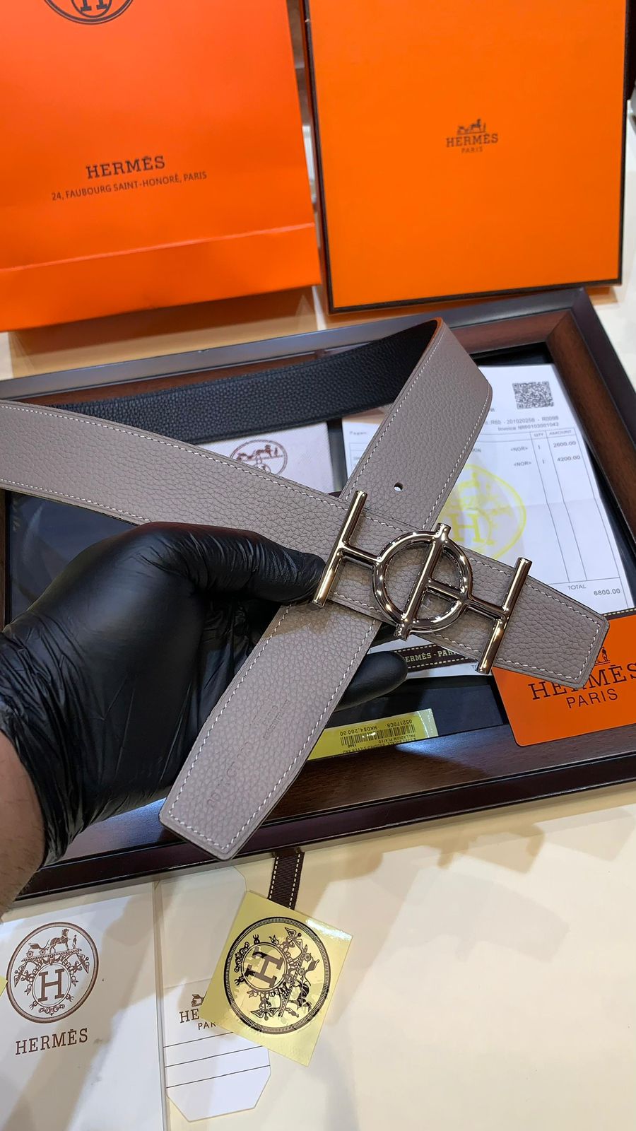 Luxury First Copy Hermès Leather Belt – Unisex Style