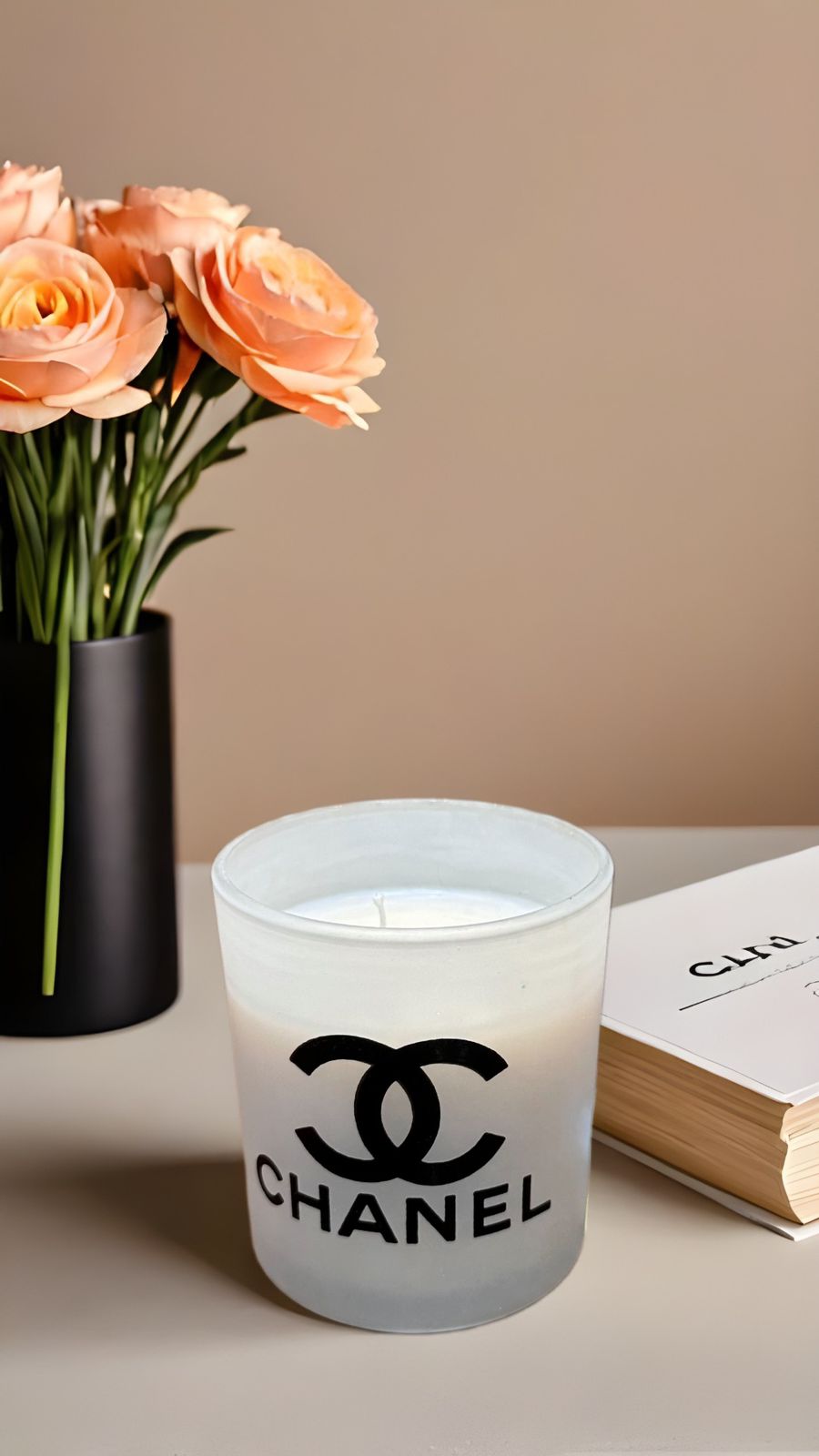 Chanel Luxury Scented Candle – First Copy Frosted Glass Jar
