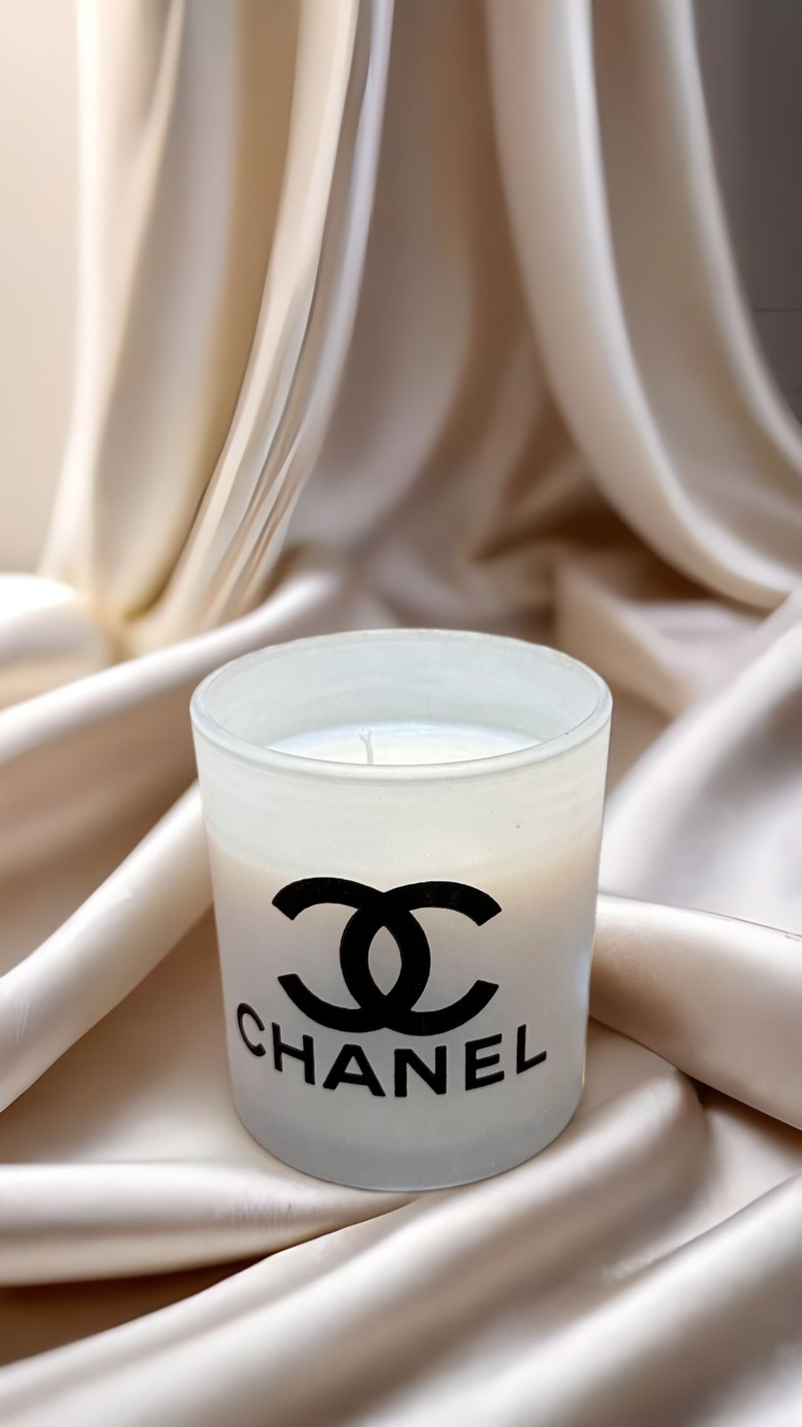 Chanel Luxury Scented Candle – First Copy Frosted Glass Jar