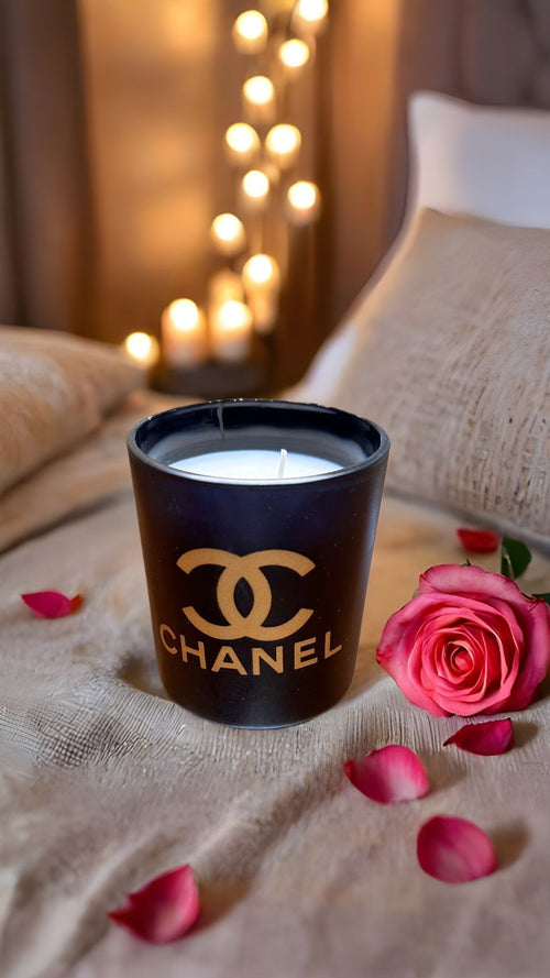 Chanel Luxury Scented Candle – First Copy Frosted Glass Jar