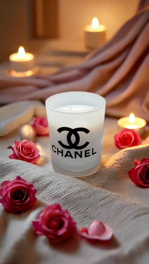 Chanel Luxury Scented Candle – First Copy Frosted Glass Jar