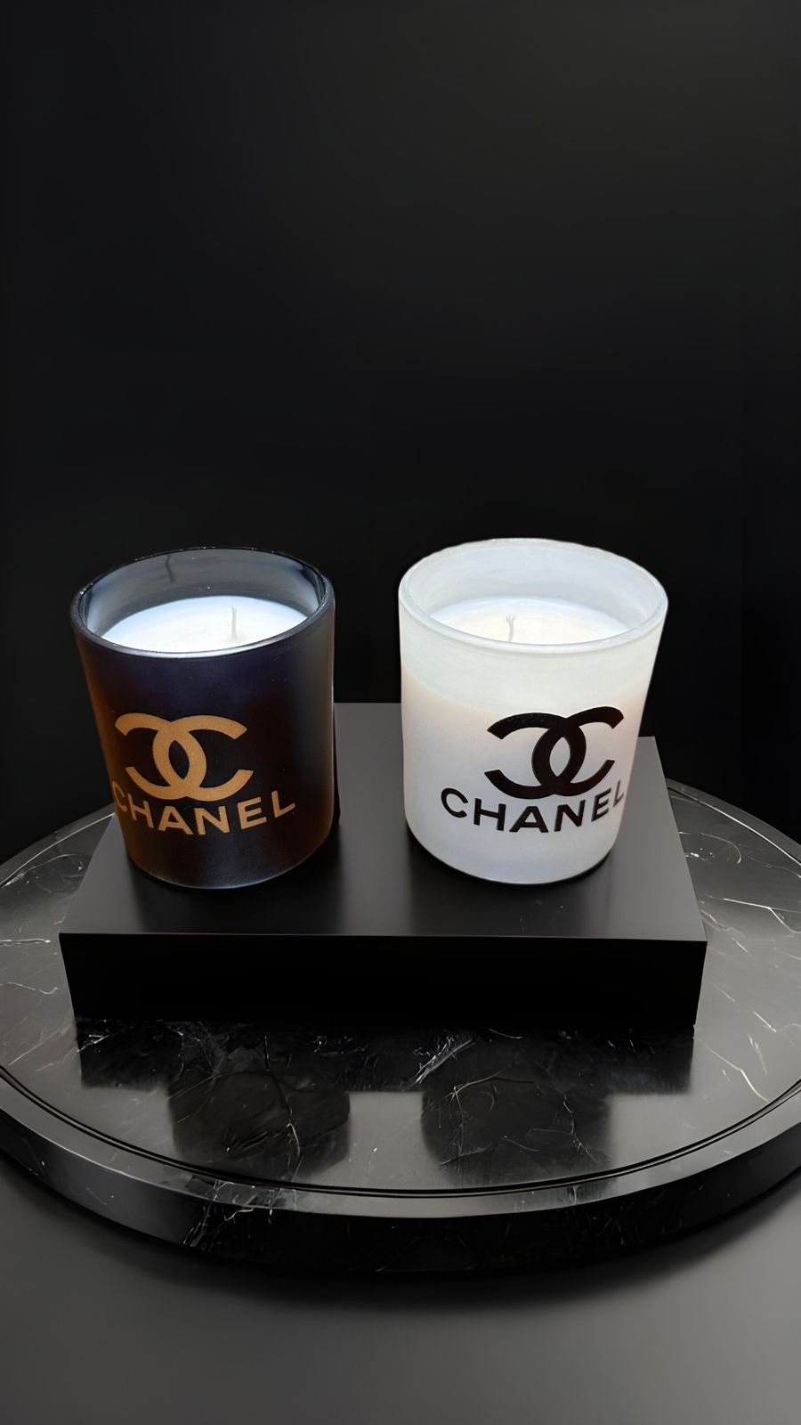 Chanel Luxury Scented Candle – First Copy Frosted Glass Jar