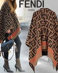 Luxury Designer Edition Winter Shrug – Reversible Monogram Wool Blend