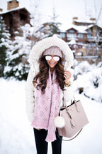 Luxury  Knitted Muffler – Cashmere Silk Blend with Metallic Detailing