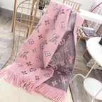 Luxury  Knitted Muffler – Cashmere Silk Blend with Metallic Detailing