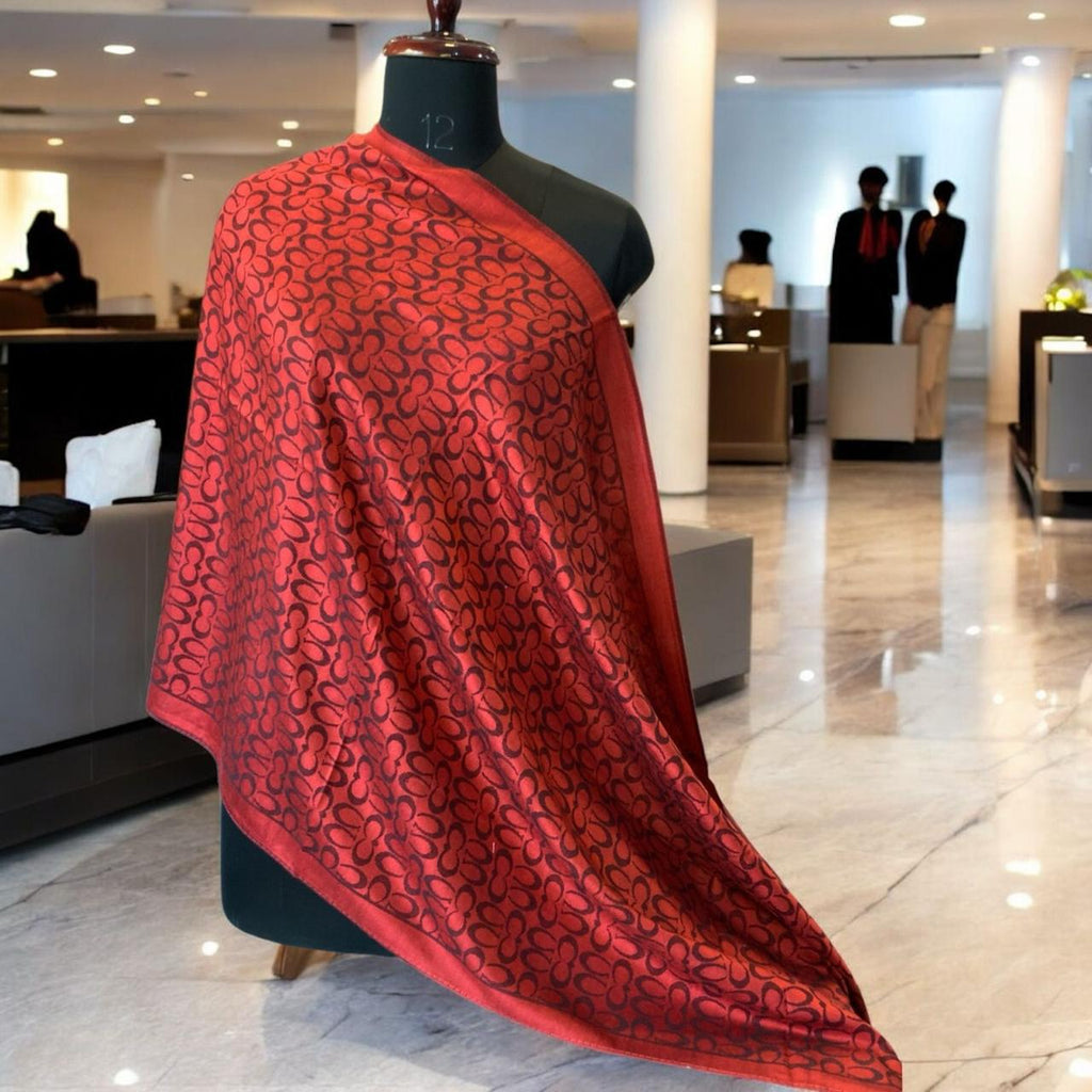 Luxury Designer Monogram Stole – Premium Winter Collection