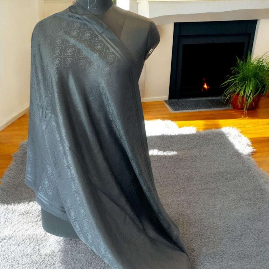 Signature Designer Monogram Stole – Premium Unisex Winter Wrap