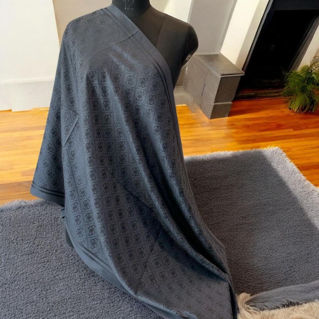 Signature Designer Monogram Stole – Premium Unisex Winter Wrap