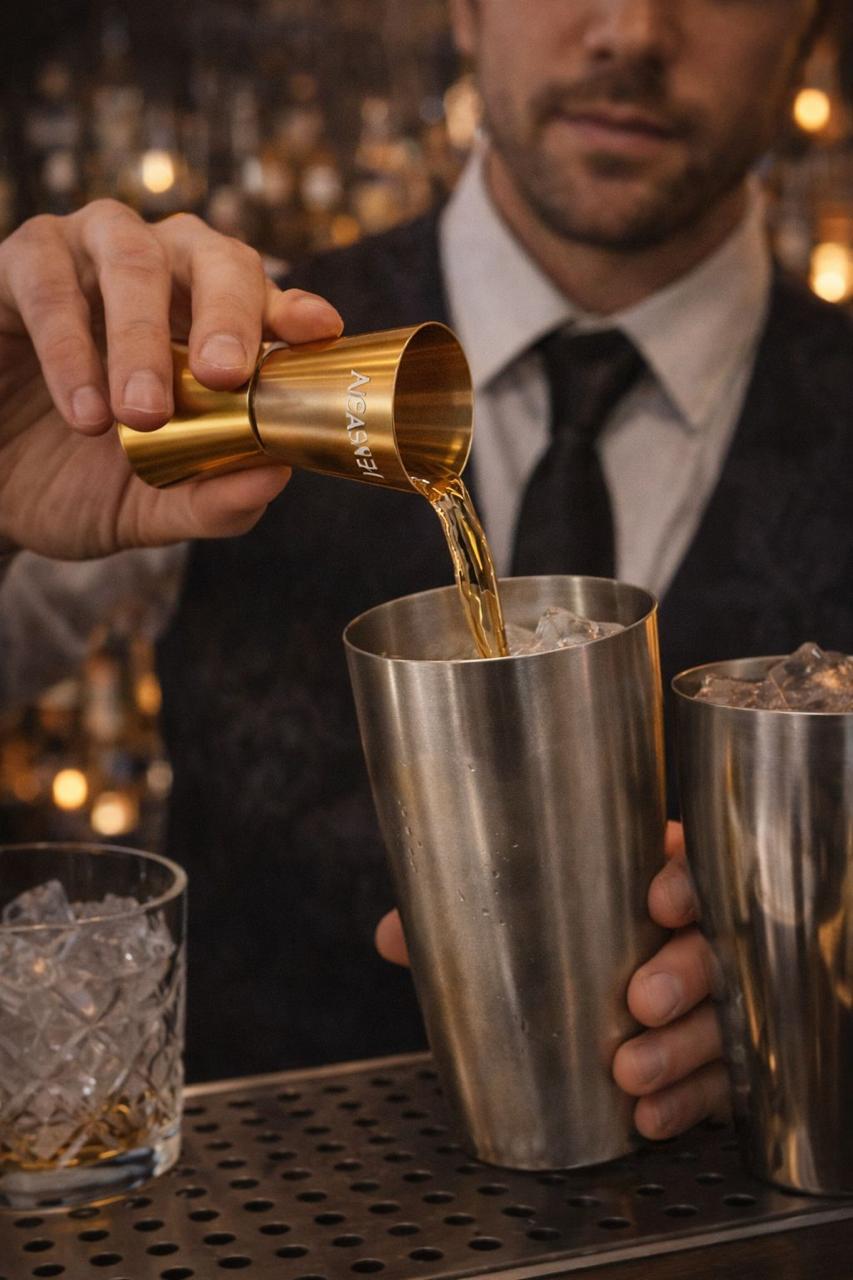 Luxury Flask & Shot Glass Travel Set – Designer-Inspired Barware Kit