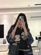 Luxury Monogram Pattern Winter Stole for Men & Women